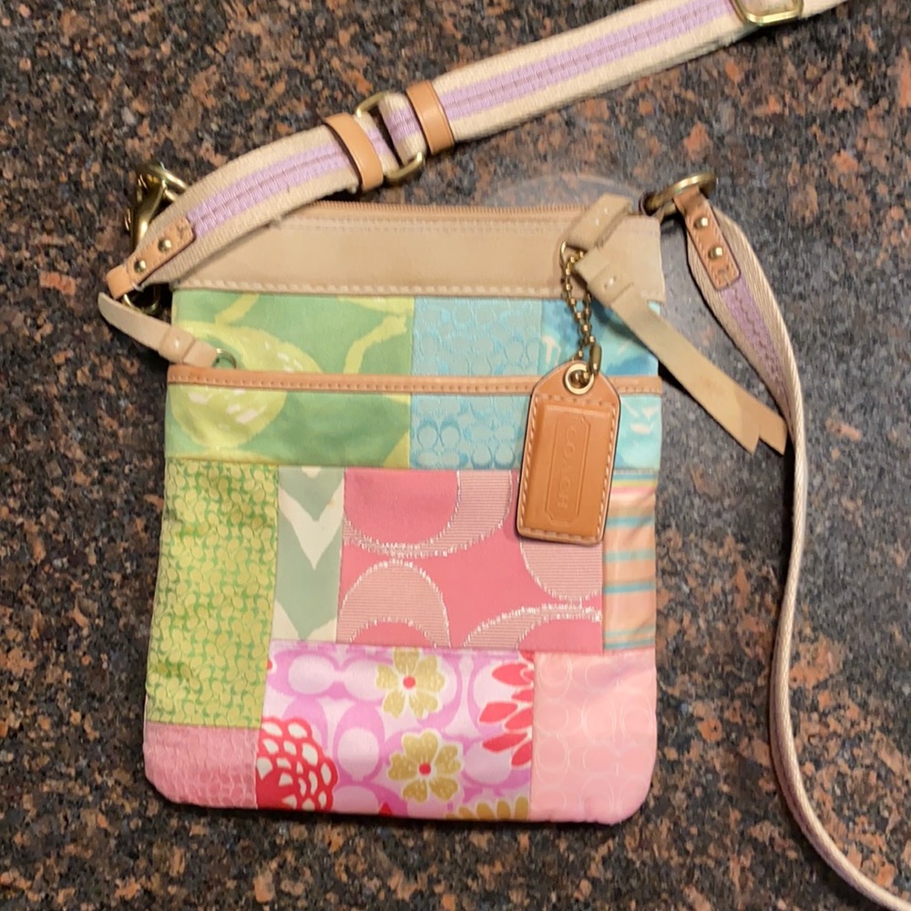 Coach Hampton Pastel Patchwork Crossbody